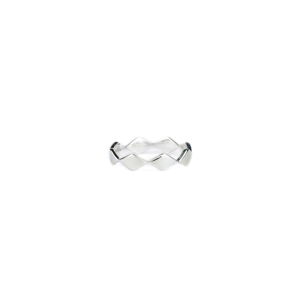 Rhombic Single Ring - Silver