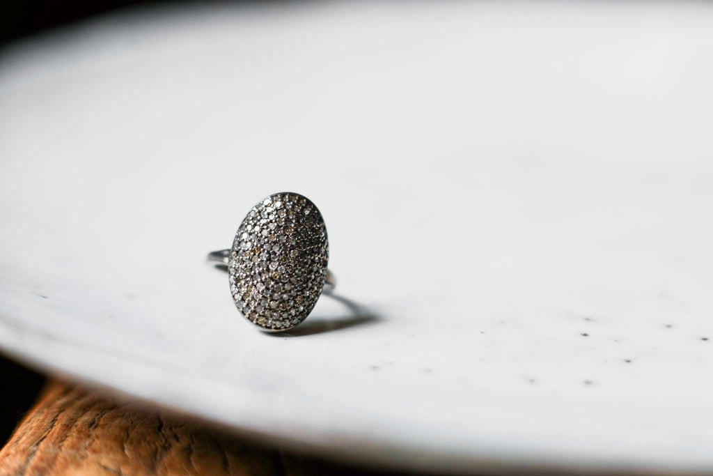 Medallion Diamond Unique Ring