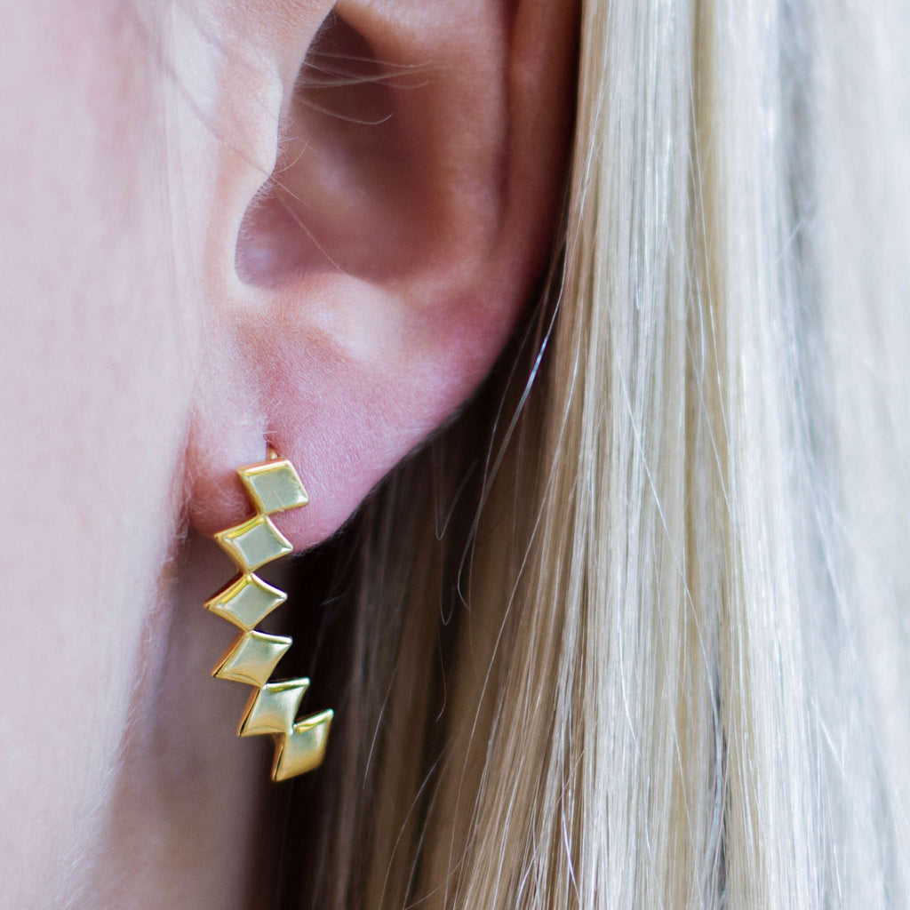 Rhombic Earring - Gold